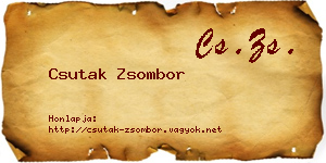 Csutak Zsombor névjegykártya